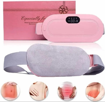 Menstrual Pain Relief Heating Belt – USB Electric Cramp Massager for Waist & Stomach (Portable & Rechargeable)